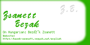 zsanett bezak business card